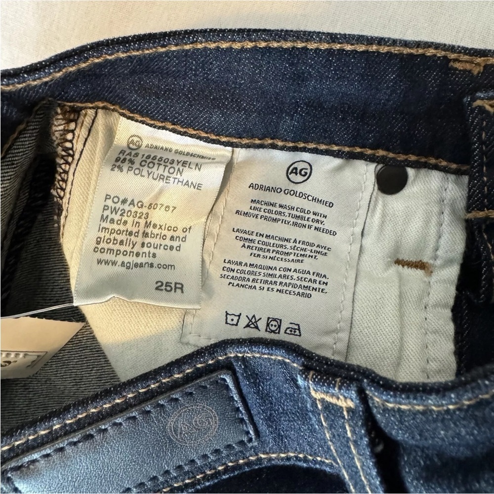 NEW Adriano Goldschmeid AG 25 Prima Ankle Cigarette Skinny Jeans ~ Dark Wash - Picture 8 of 10